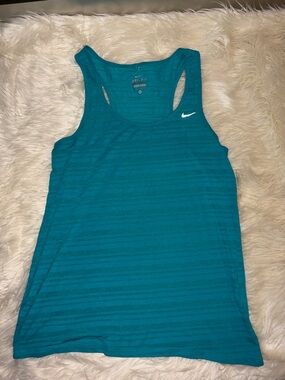Nike Women's Teal Performance Dri-FIT Racerback Tank